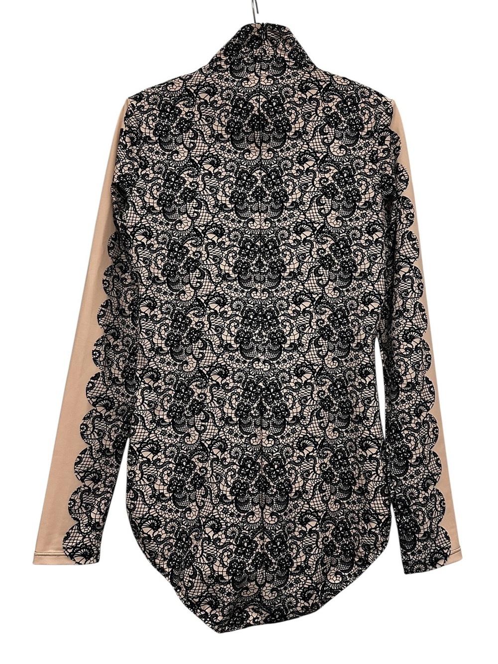 Balera‎ Performance Lace Plunge Print Leotard Nude & Black Size XLA = XL Adult - Picture 3 of 6